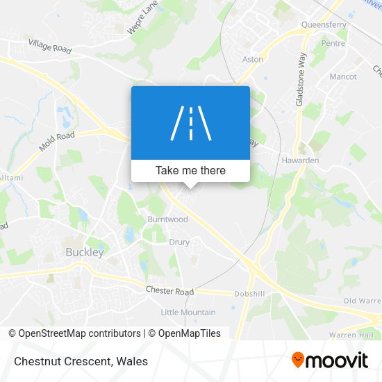 Chestnut Crescent map