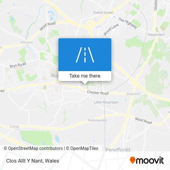 Clos Allt Y Nant map