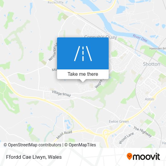 Ffordd Cae Llwyn map
