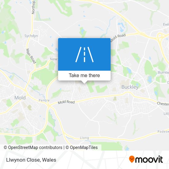 Llwynon Close map