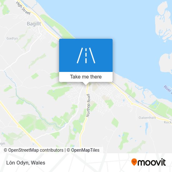 Lôn Odyn map