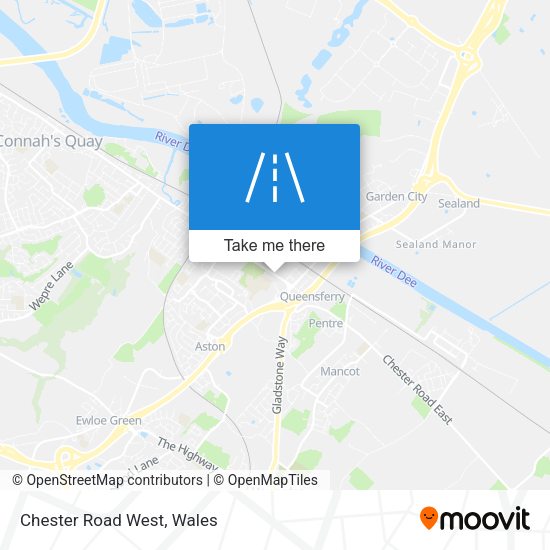 Chester Road West map