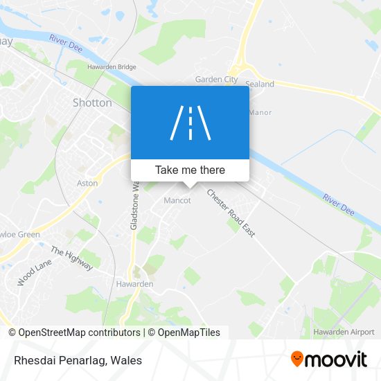 Rhesdai Penarlag map