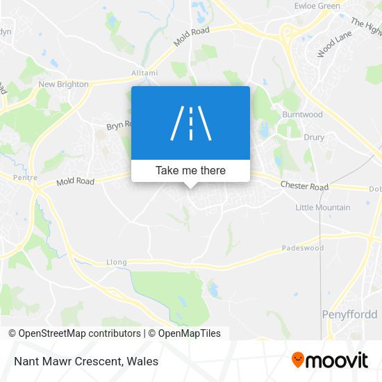 Nant Mawr Crescent map