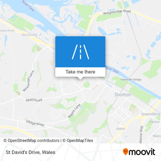 St David's Drive map