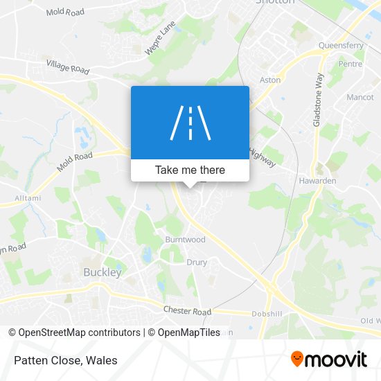 Patten Close map