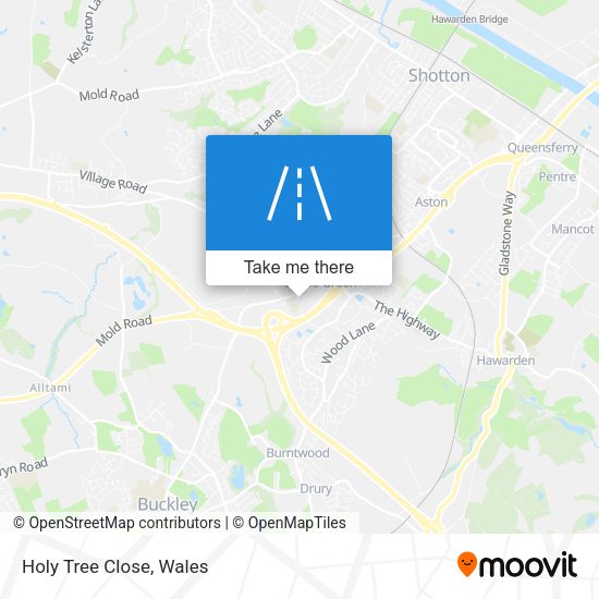 Holy Tree Close map