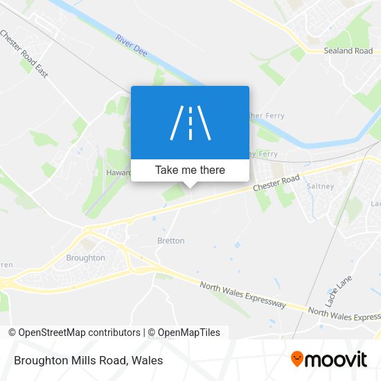 Broughton Mills Road map