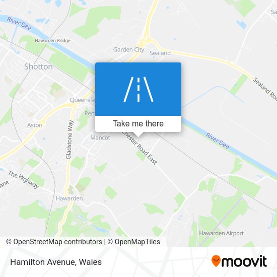 Hamilton Avenue map