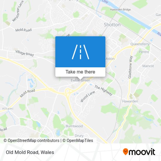 Old Mold Road map