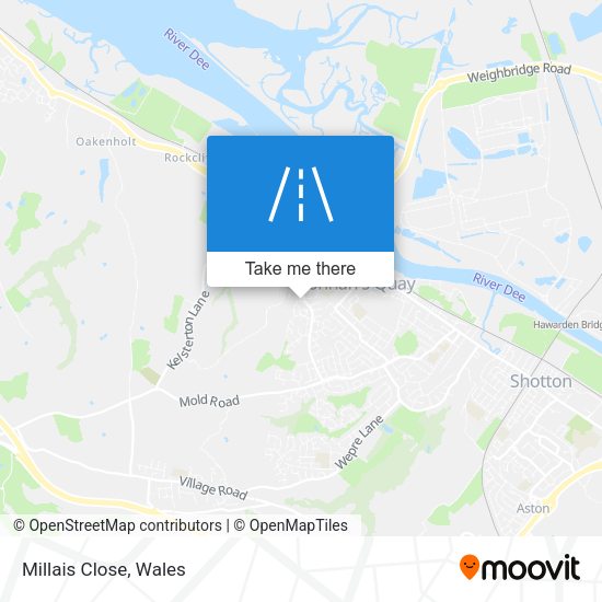 Millais Close map