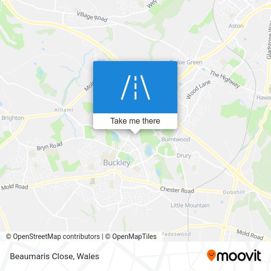 Beaumaris Close map