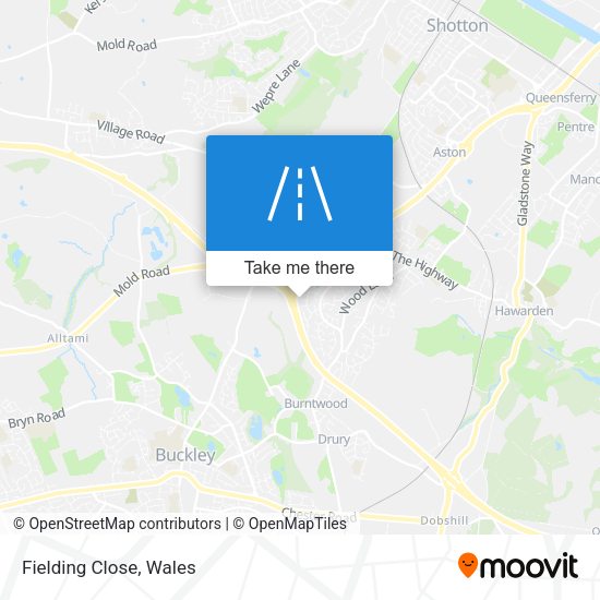 Fielding Close map