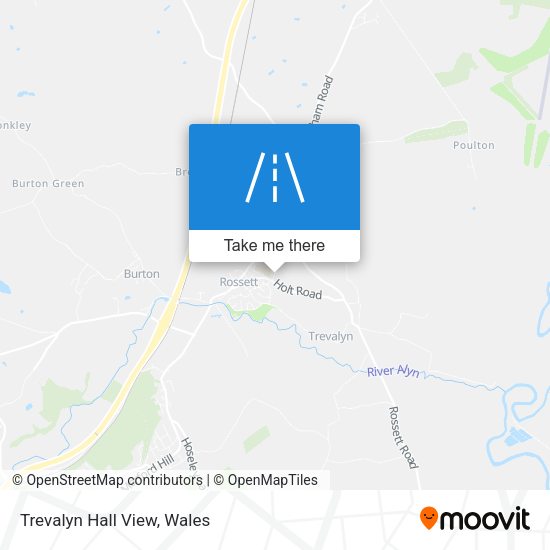 Trevalyn Hall View map