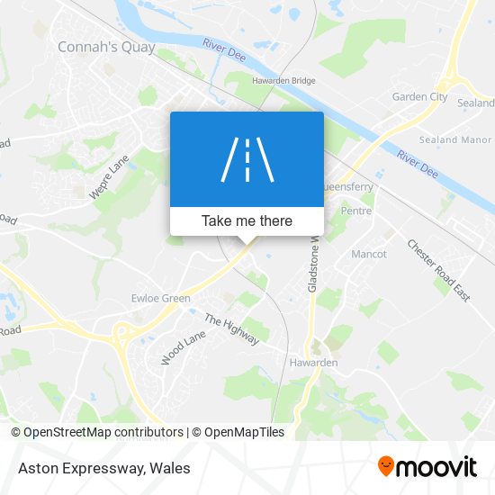 Aston Expressway map