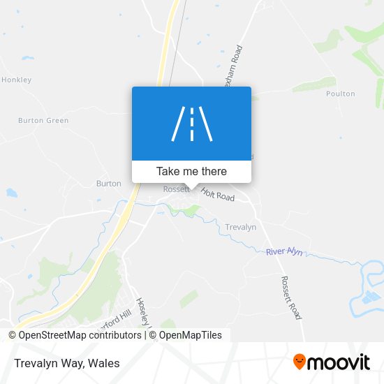 Trevalyn Way map