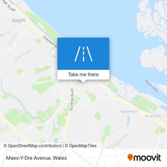 Maes-Y-Dre Avenue map