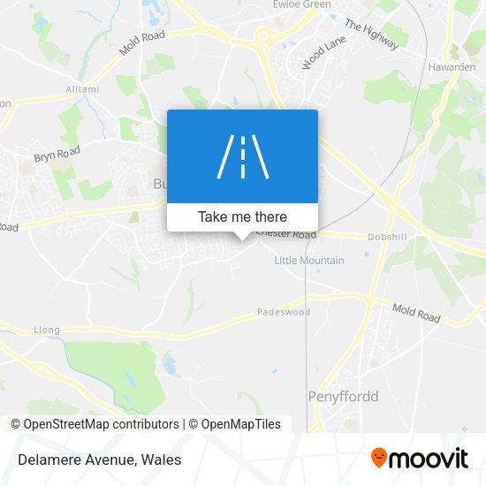 Delamere Avenue map