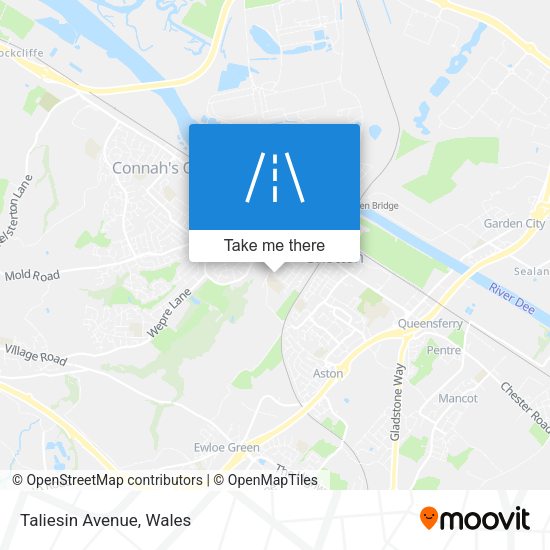 Taliesin Avenue map