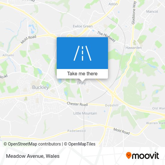 Meadow Avenue map