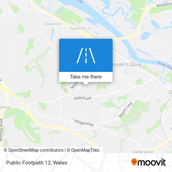 Public Footpath 12 map