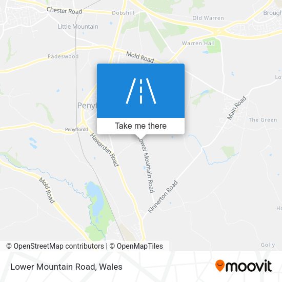 Lower Mountain Road map