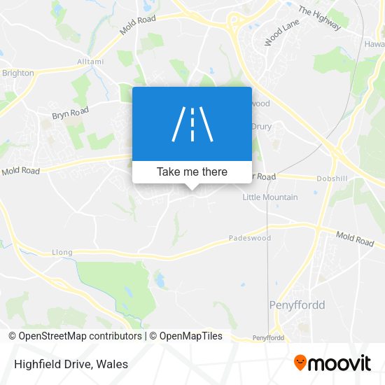 Highfield Drive map