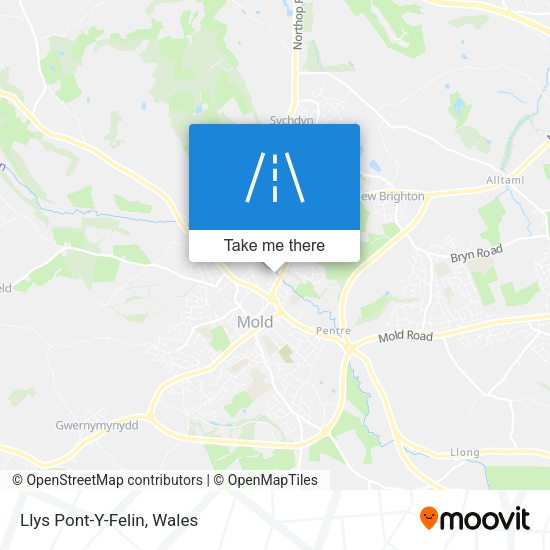 Llys Pont-Y-Felin map