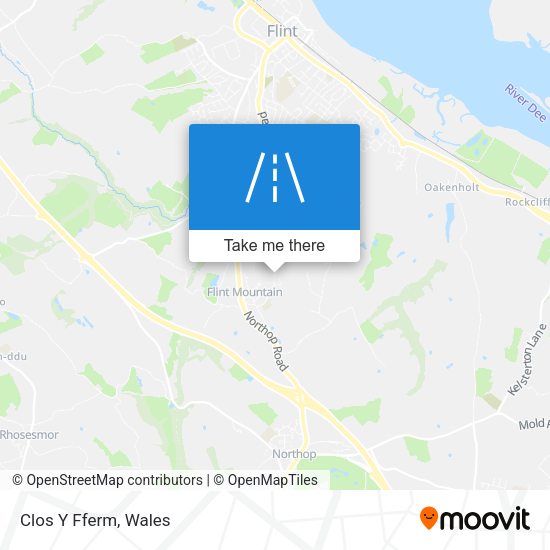 Clos Y Fferm map