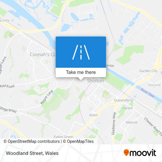 Woodland Street map