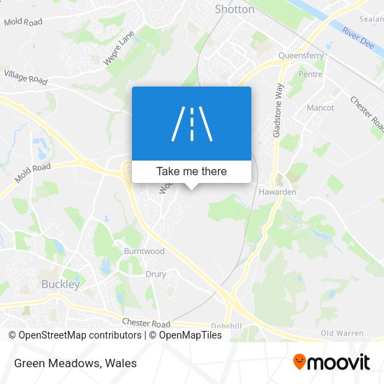 Green Meadows map