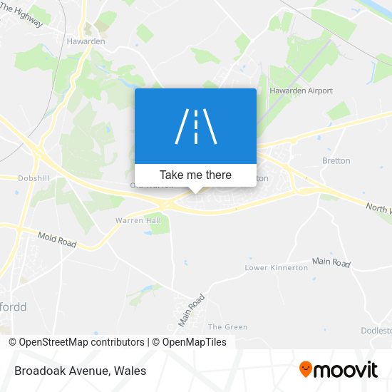 Broadoak Avenue map