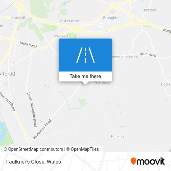 Faulkner's Close map