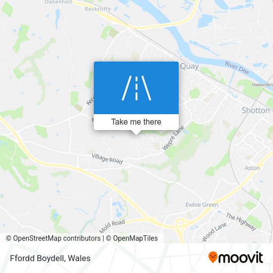 Ffordd Boydell map
