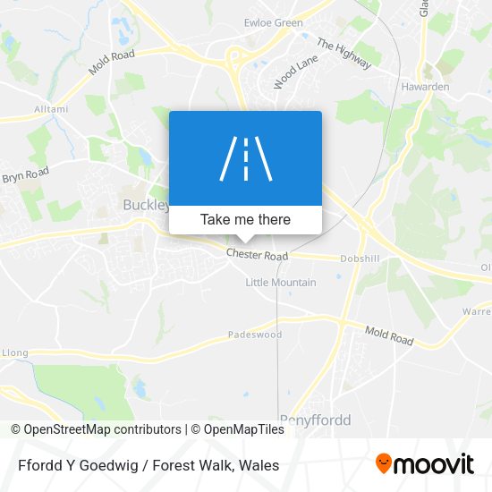 Ffordd Y Goedwig / Forest Walk map