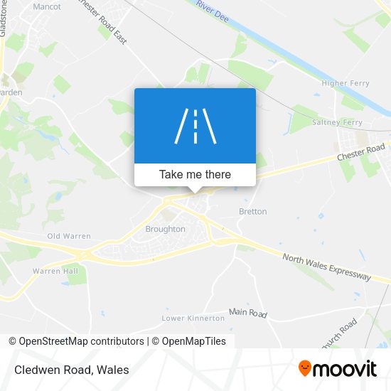 Cledwen Road map