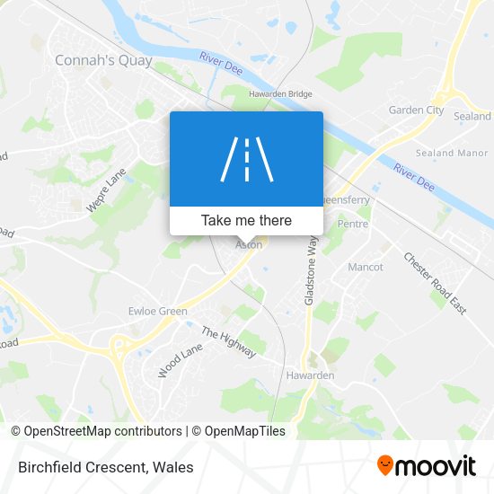 Birchfield Crescent map