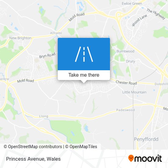 Princess Avenue map