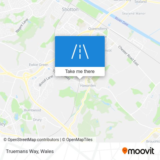 Truemans Way map