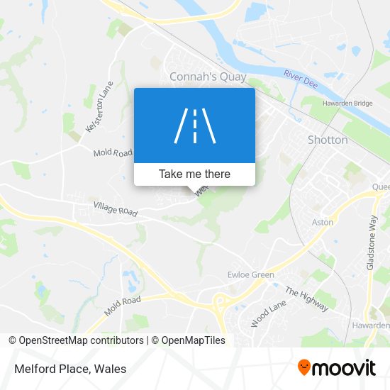 Melford Place map