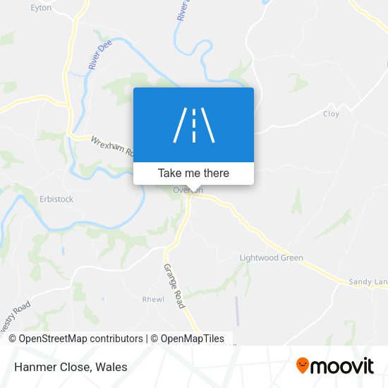 Hanmer Close map