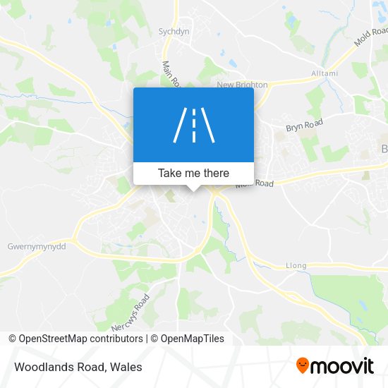Woodlands Road map