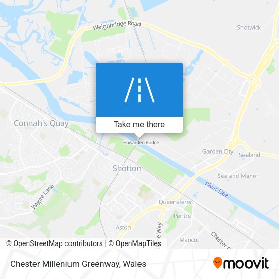Chester Millenium Greenway map