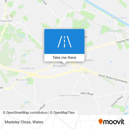 Madeley Close map