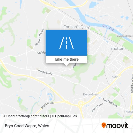Bryn Coed Wepre map