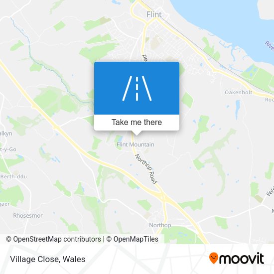 Village Close map