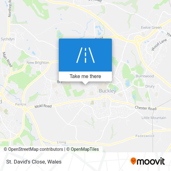 St. David's Close map