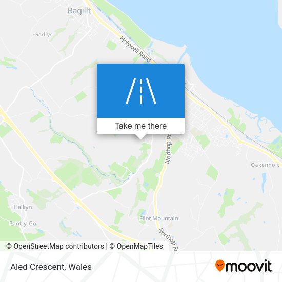 Aled Crescent map