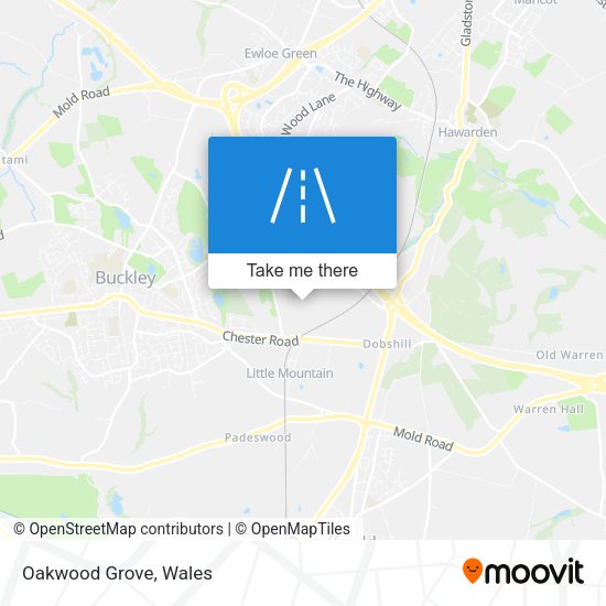Oakwood Grove map
