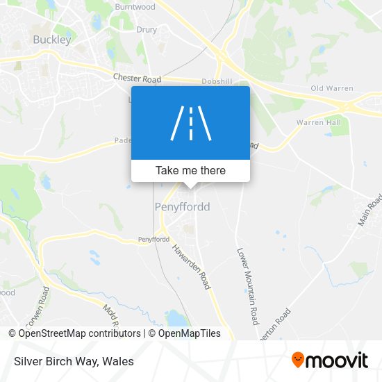 Silver Birch Way map